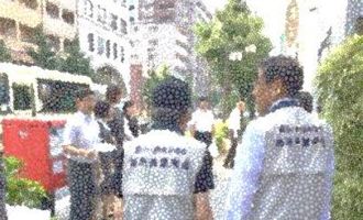 地域商店街清掃活動の様子